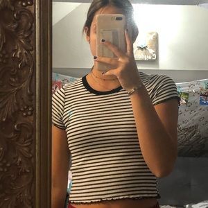 Black and white striped shirt